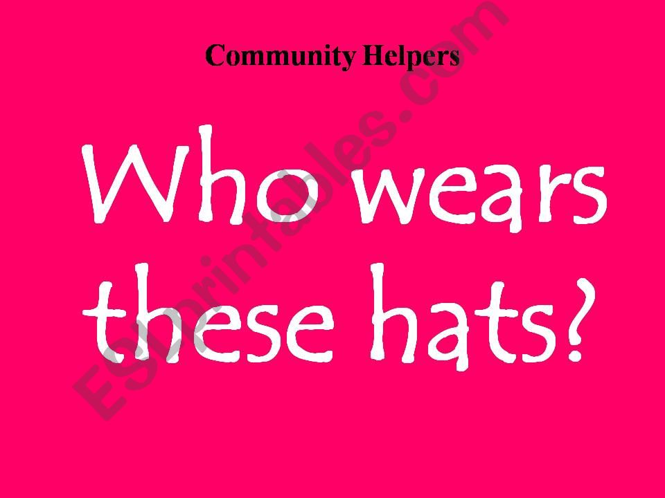 Community Helpers powerpoint