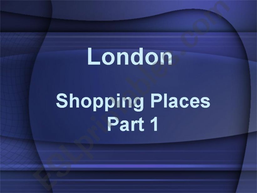 London - Shopping places - part 1 (22.12.08)