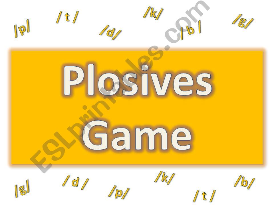 Plosives Game Clue (part 1/ 2)