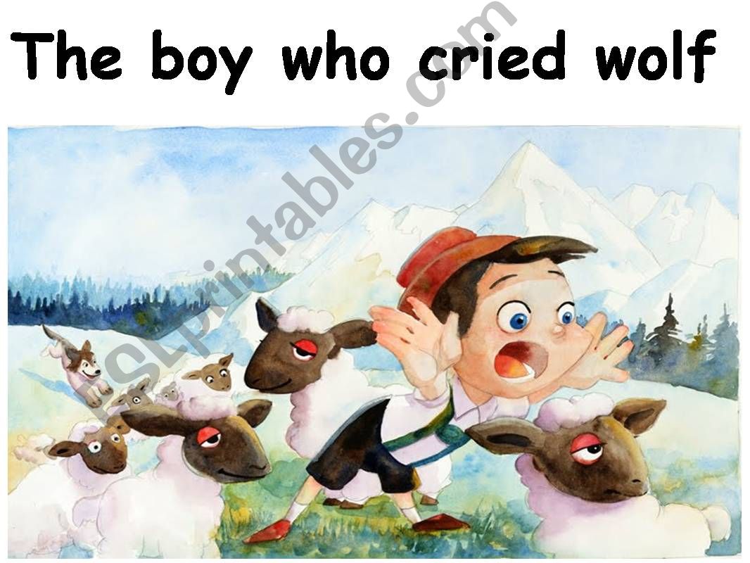 The boy who cried wolf powerpoint