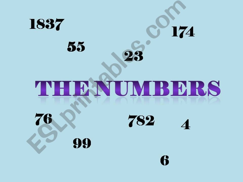 Numbers powerpoint