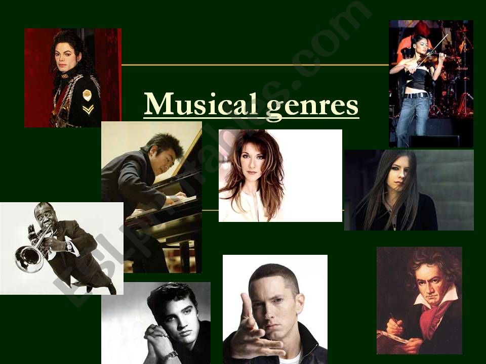 Music genres powerpoint
