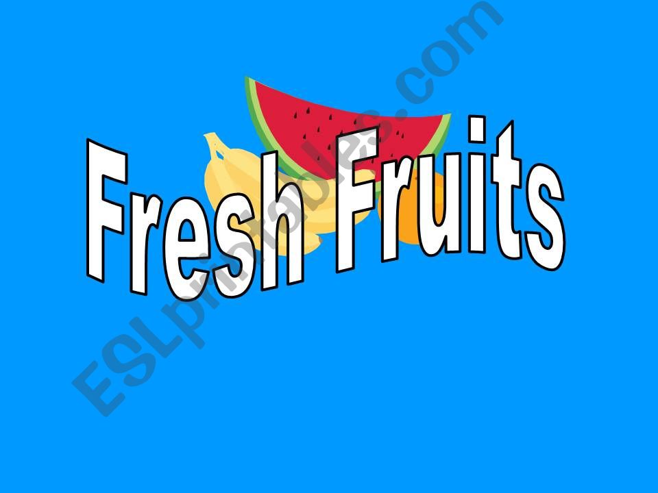 Fruits powerpoint