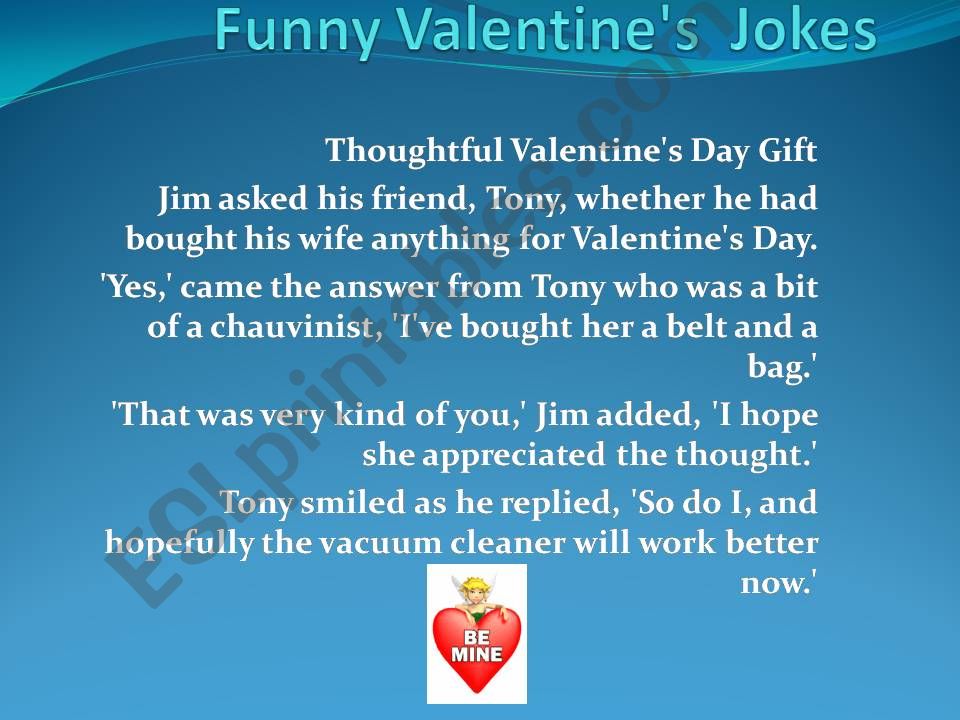 VALENTINES JOKES powerpoint