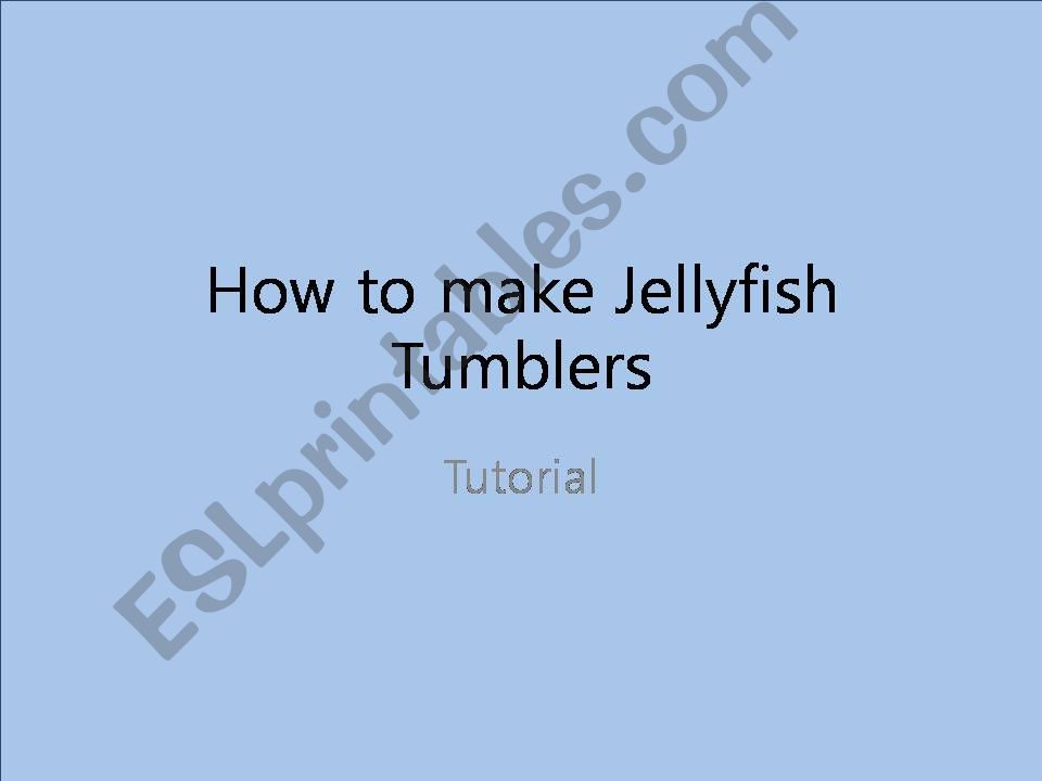 How to Make Jellyfish Tumblers