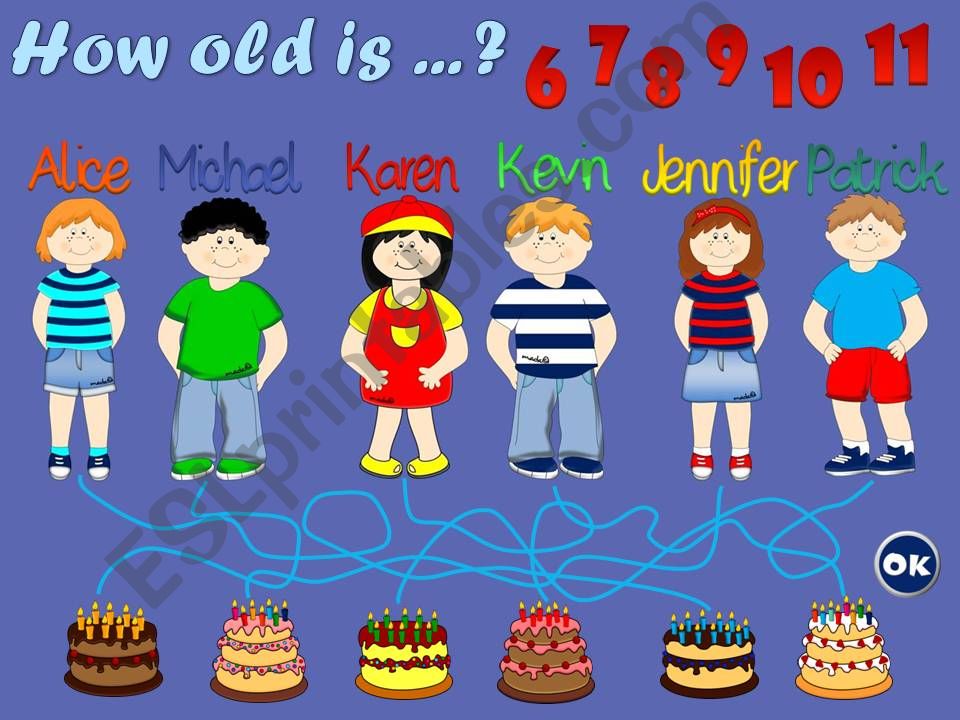 How old are they? - GAME powerpoint