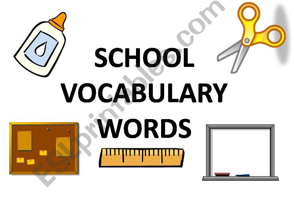 School Vocabulary Words (Pt 2)