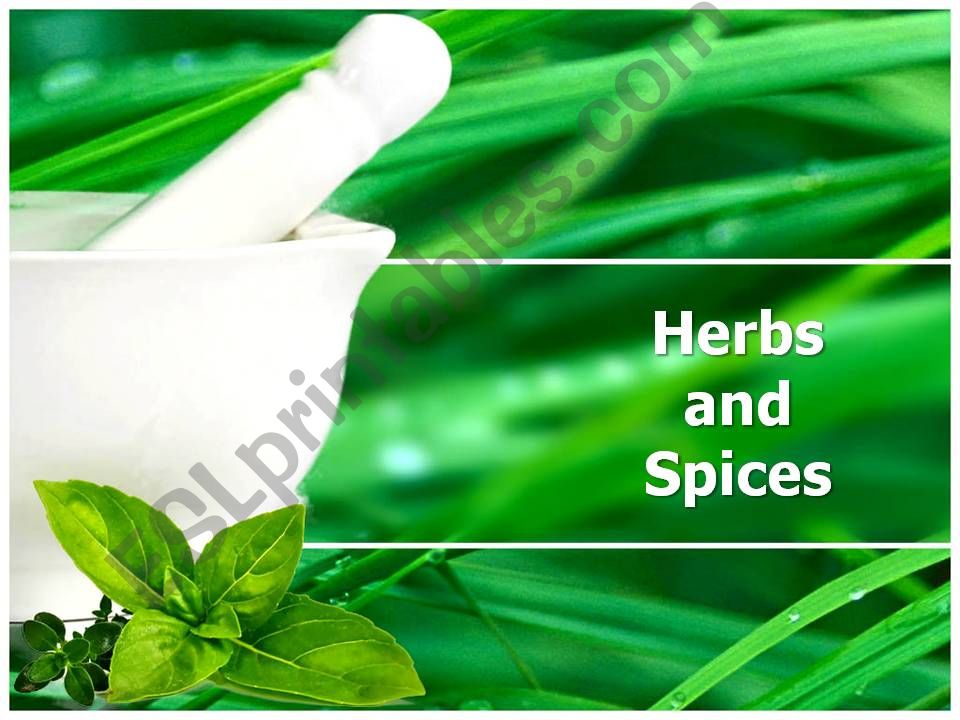 herbs and spices powerpoint