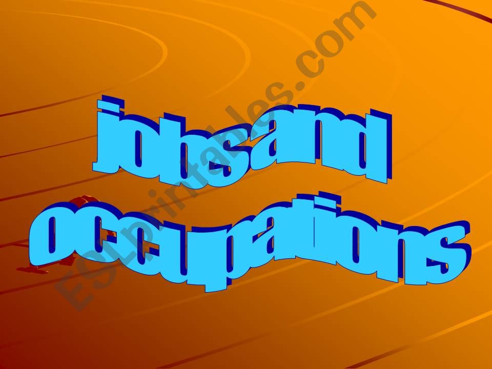 jobs and occupations powerpoint