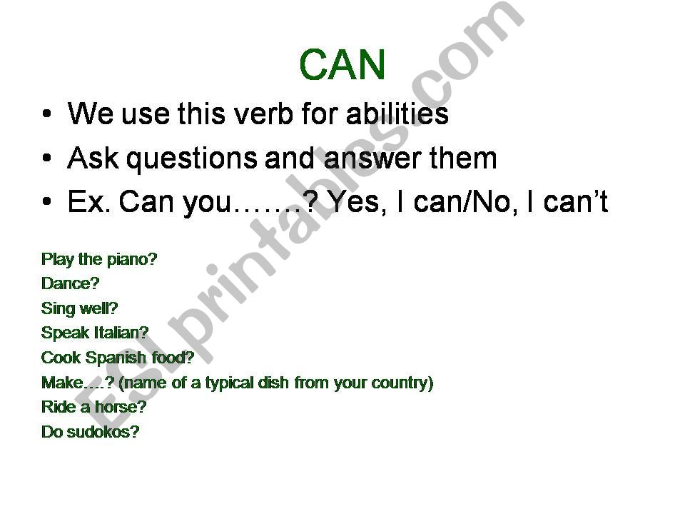 Can and Could PPT powerpoint