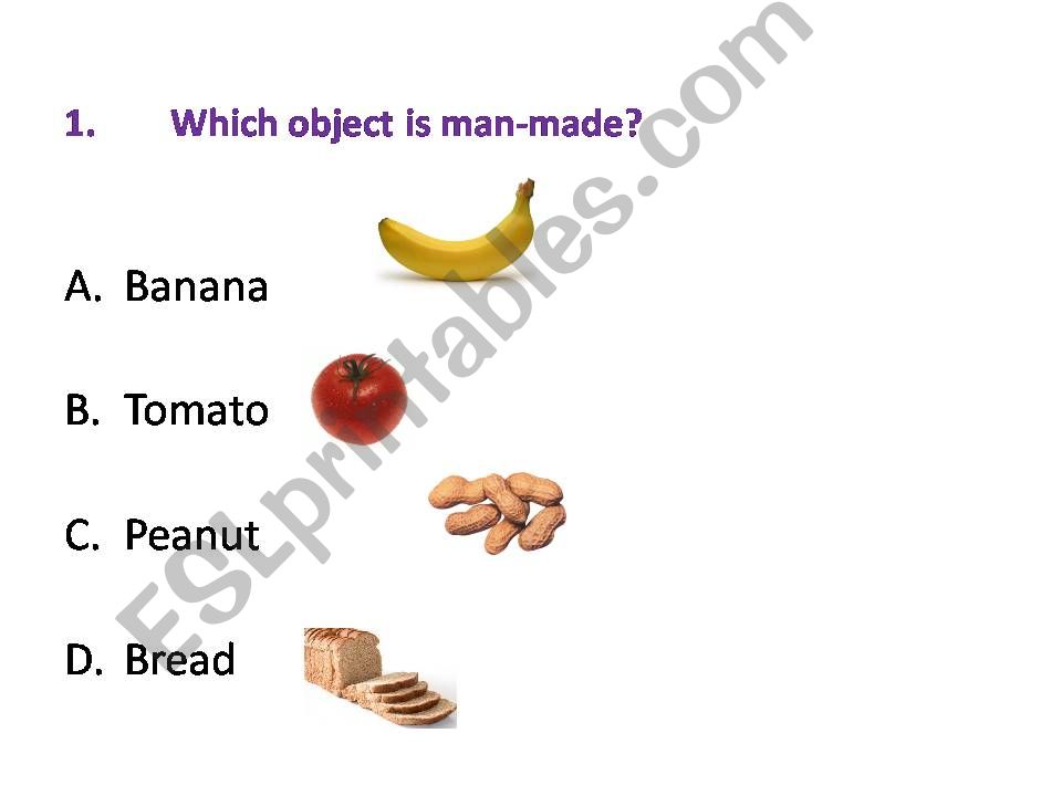 Man Made vs. Nature Part 1 powerpoint