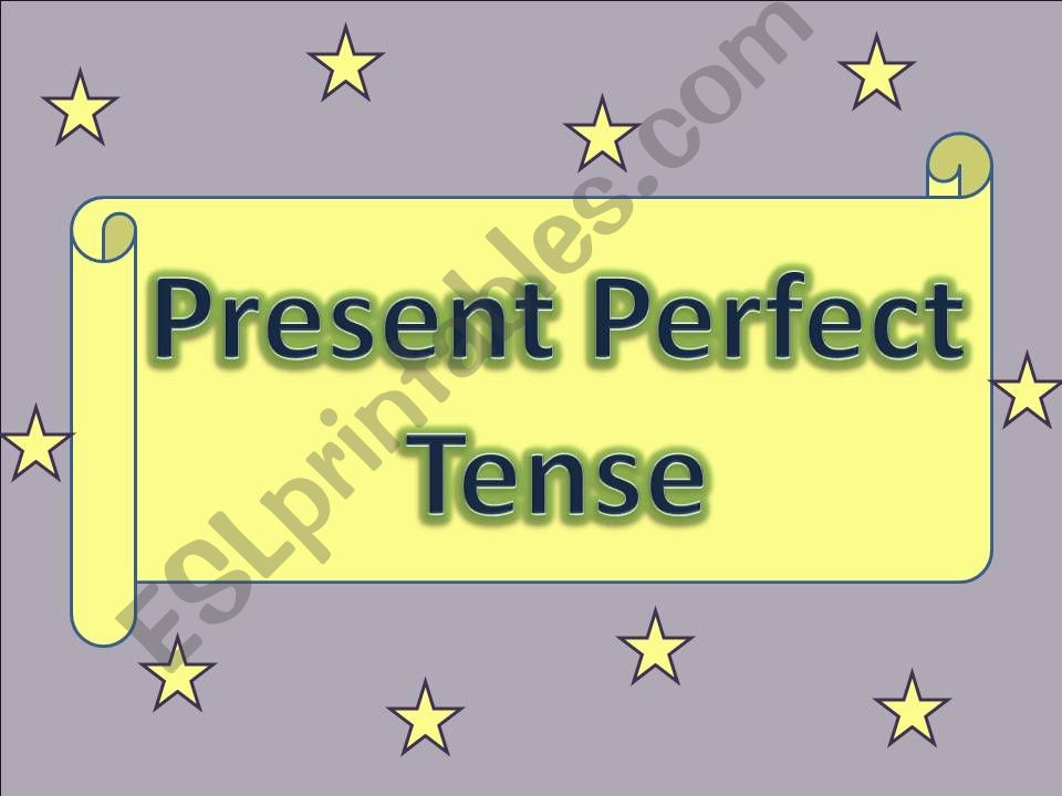 Present Perfect with Game powerpoint