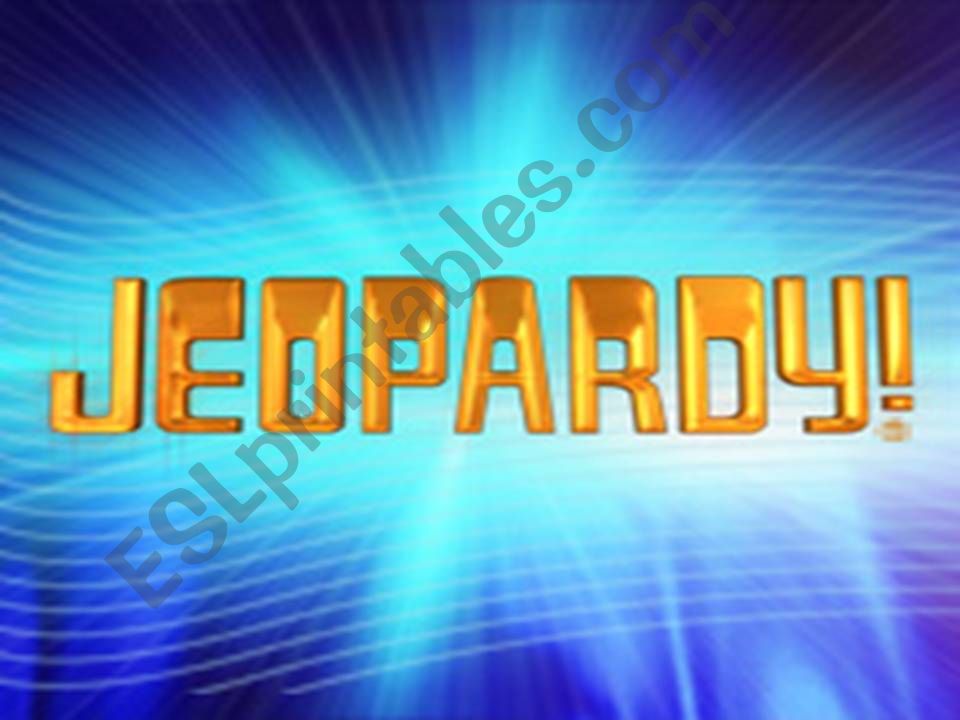 Jeopardy game - review 1/2 powerpoint