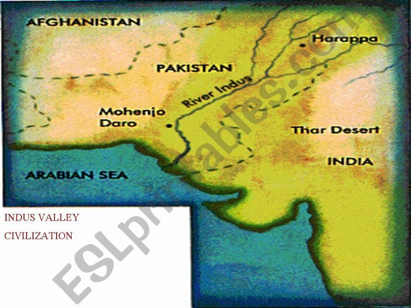 Location of Indus Valley Civilization