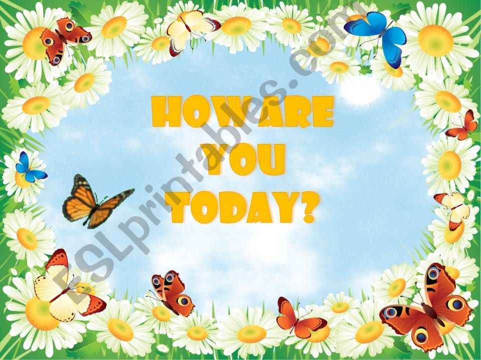 How Are You Today? #2 powerpoint