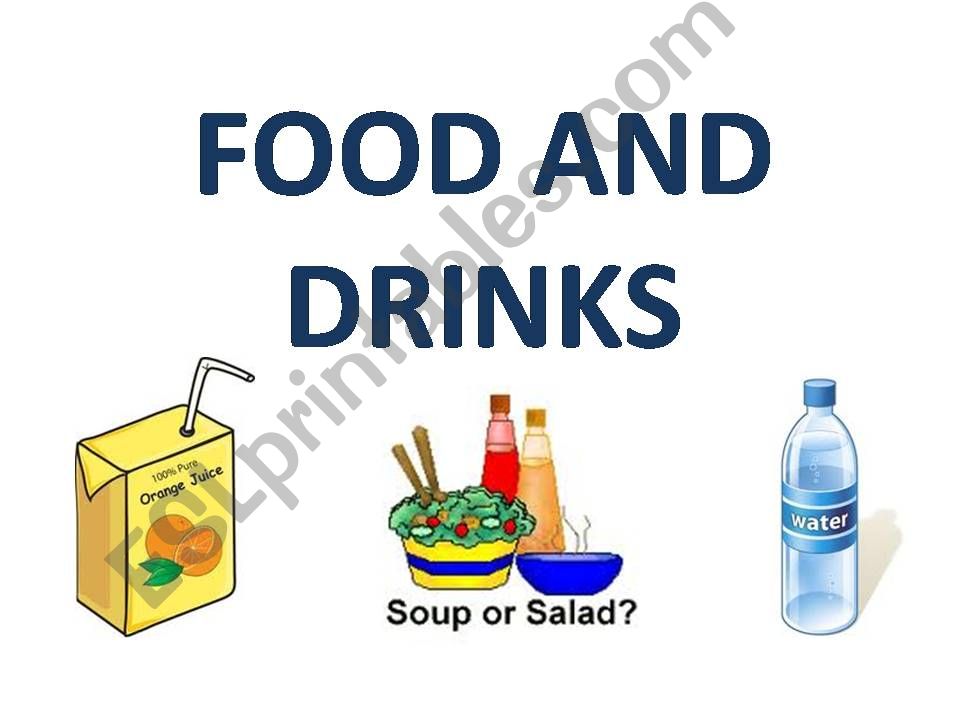 Food and Drinks powerpoint