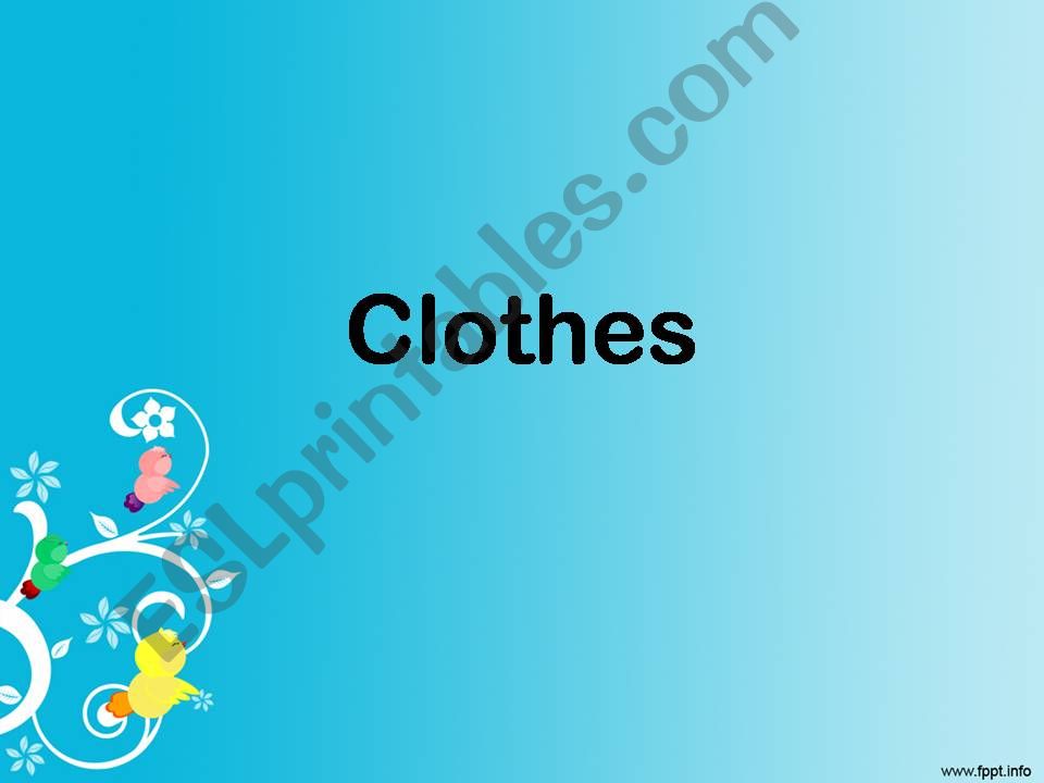 clothes powerpoint