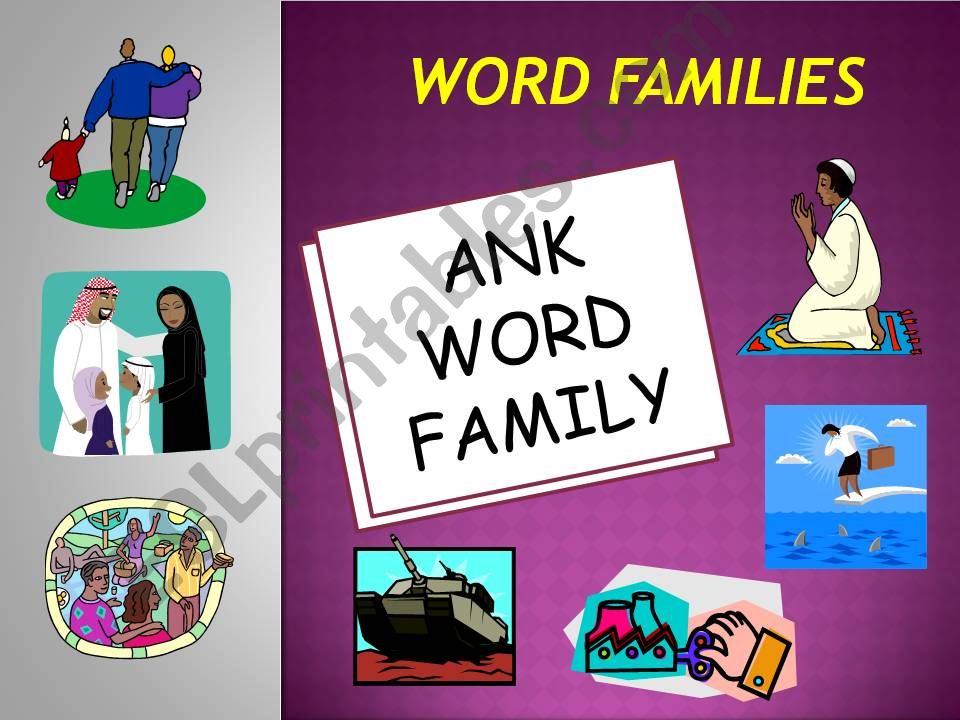 ANK WORD FAMILY POWERPOINT powerpoint
