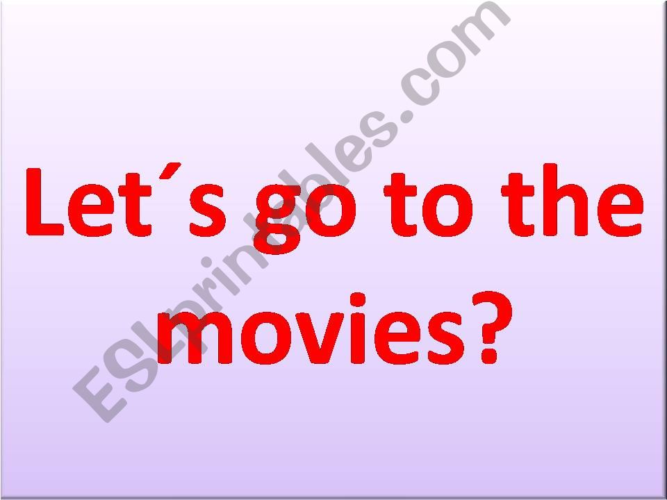 Lets go to the movies? powerpoint