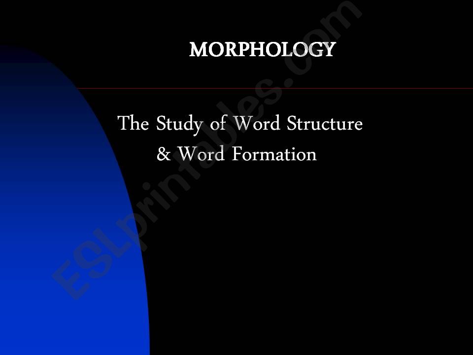 morphology powerpoint