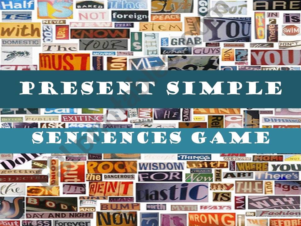 Sentences GAME powerpoint