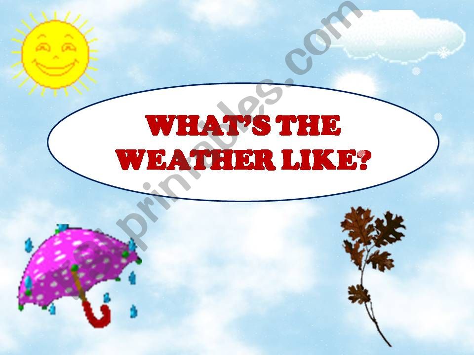 What Is the Weather Like powerpoint