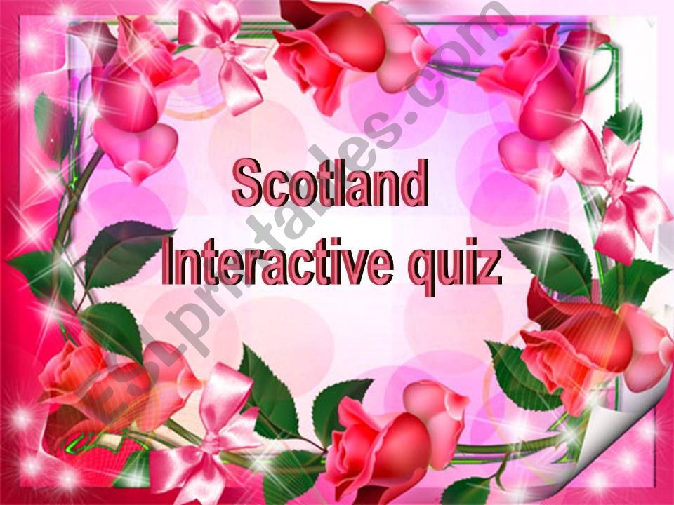 Scotland interactive quiz powerpoint
