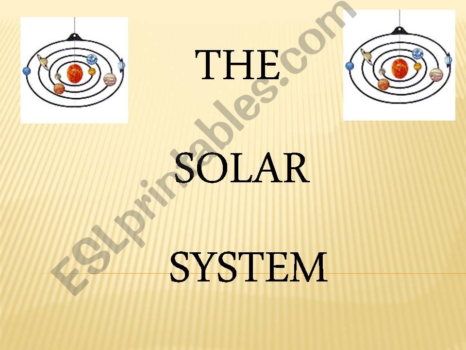 THE SOLAR SYSTEM powerpoint