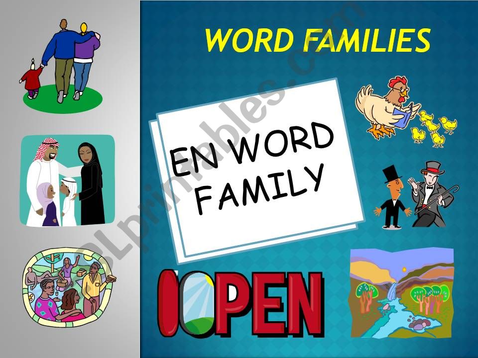 EN WORD FAMILY POWERPOINT powerpoint