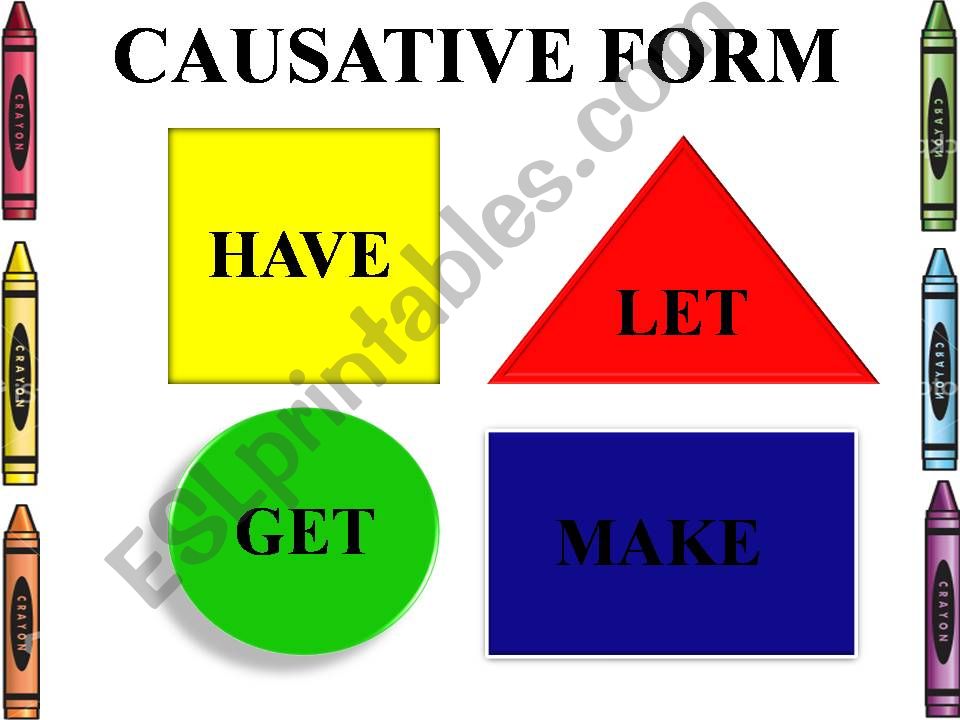 CAUSATIVE FORM powerpoint