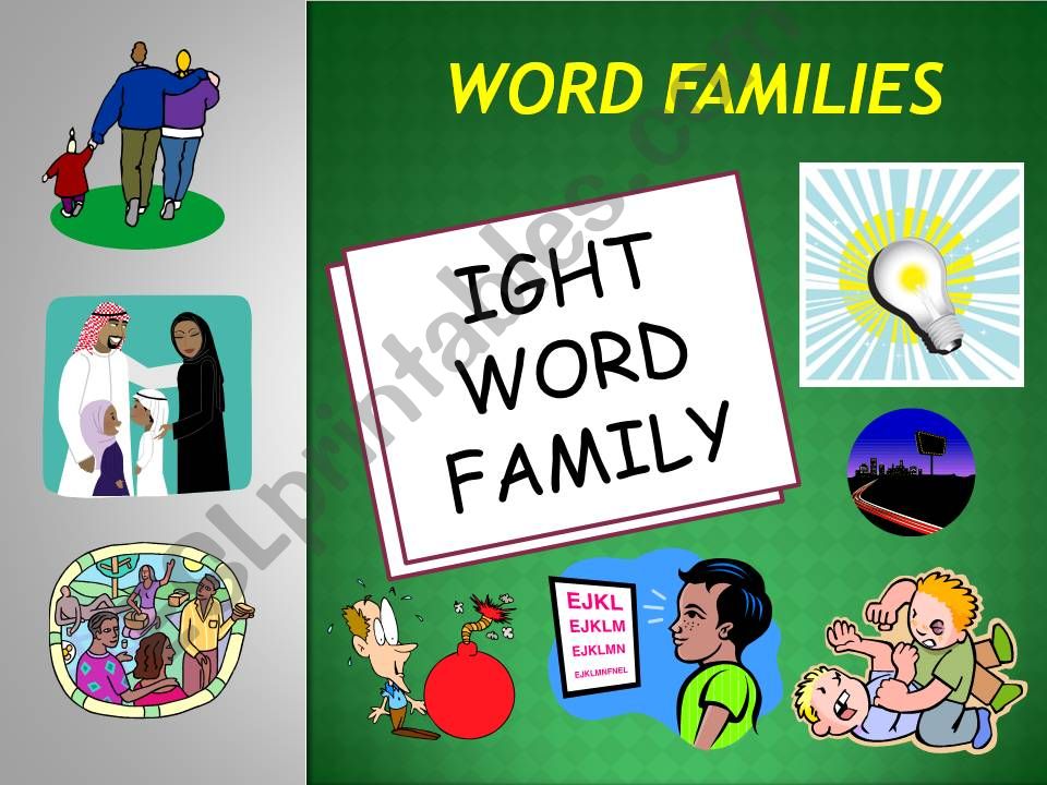 IGHT WORD FAMILY POWERPOINT powerpoint