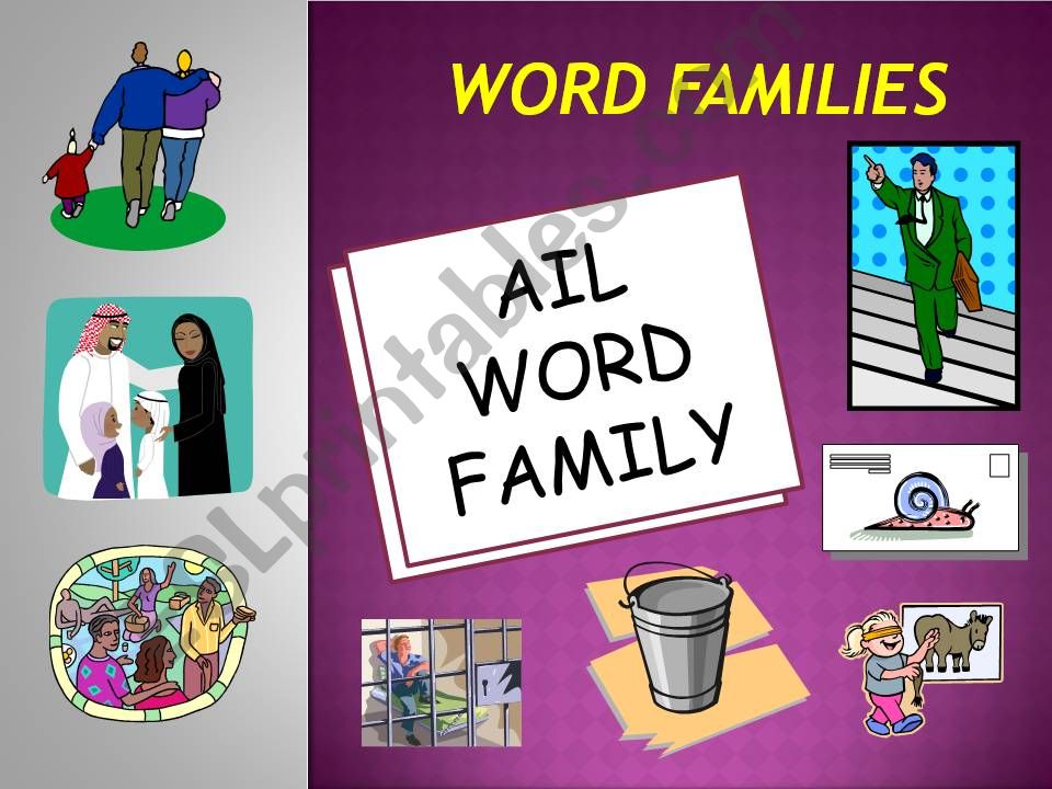 AIL WORD FAMILY POWERPOINT powerpoint