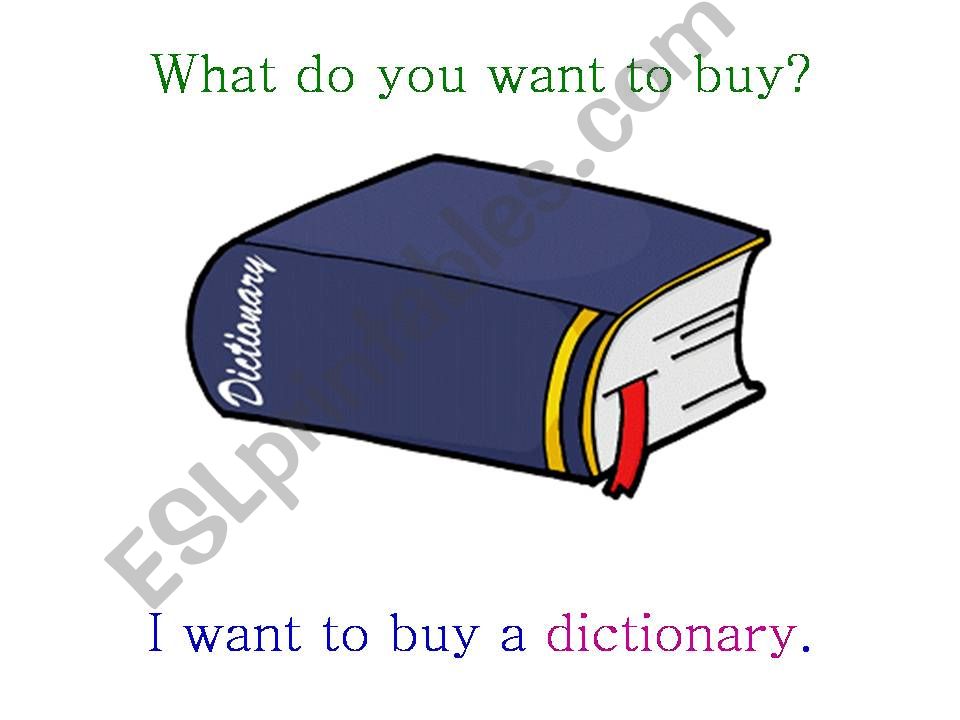 What do you want to buy? powerpoint
