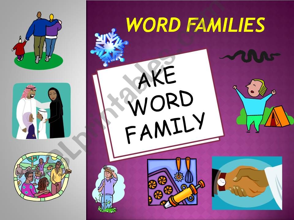 AKE WORD FAMILY POWERPOINT powerpoint