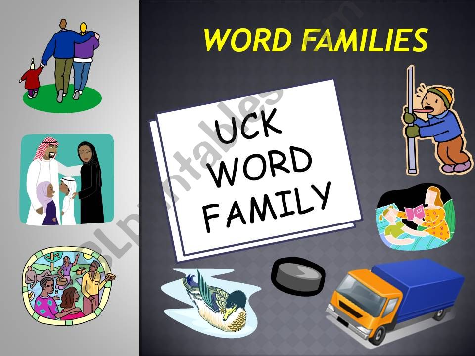 UCK WORD FAMILY POWERPOINT powerpoint