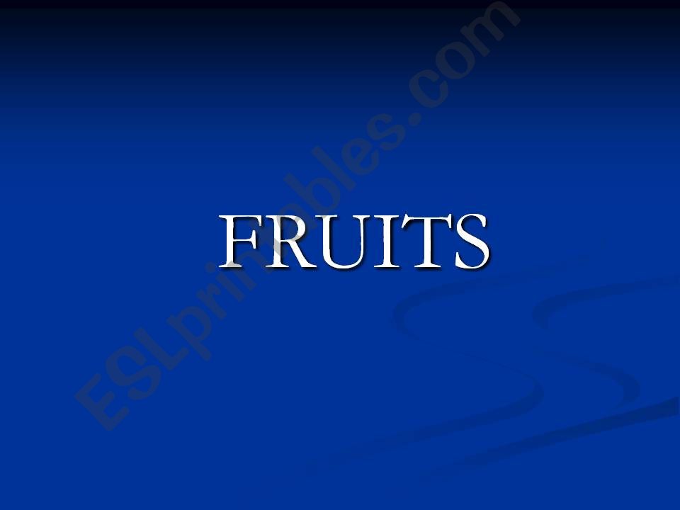 FRuits powerpoint