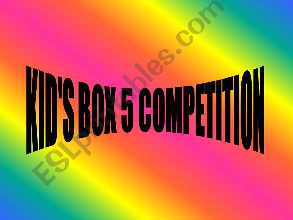 competition for kids powerpoint