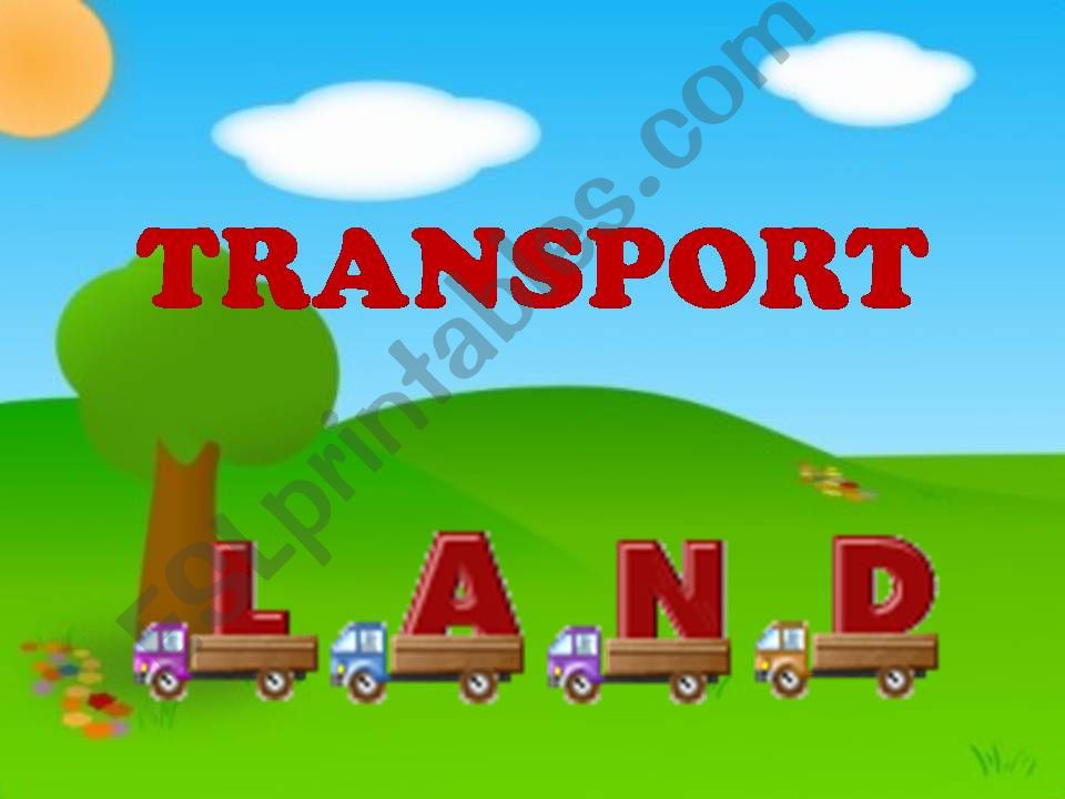 Transport (Land) 1/3 powerpoint