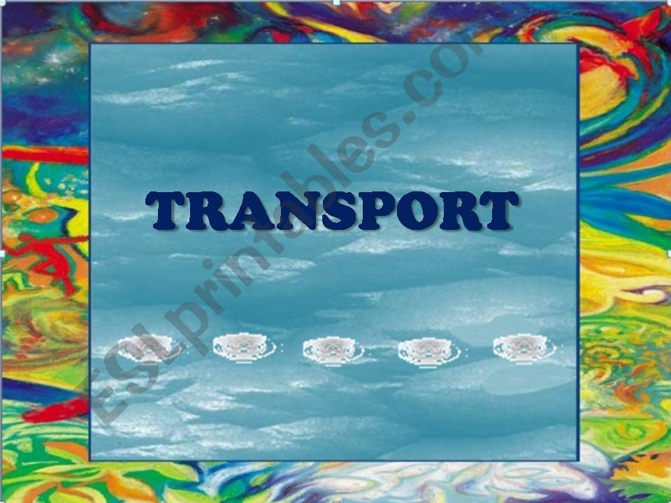 Transport (Water) 2/3 powerpoint
