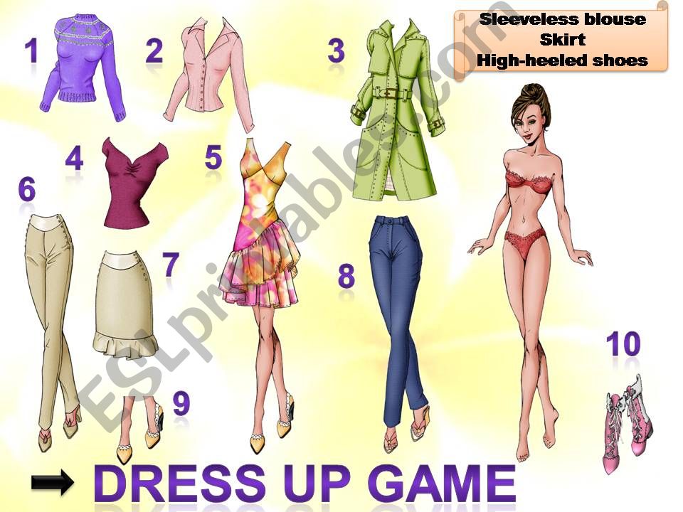 english dress up