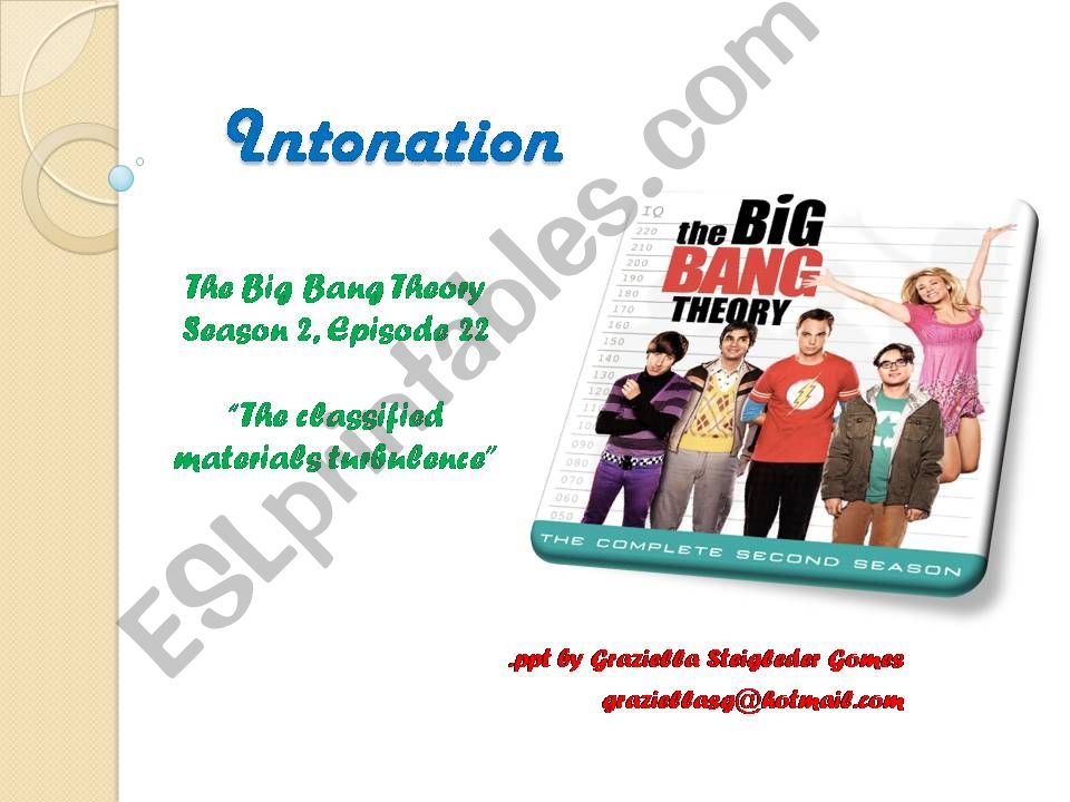 Intonation - The Big Bang Theory