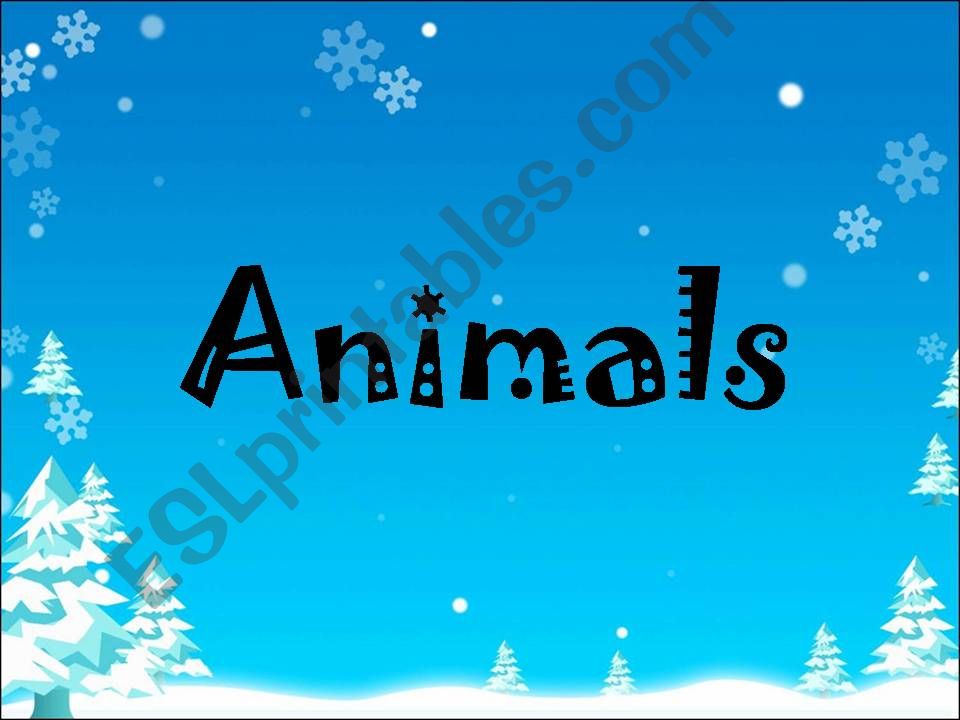 PowerPoint: Animals powerpoint