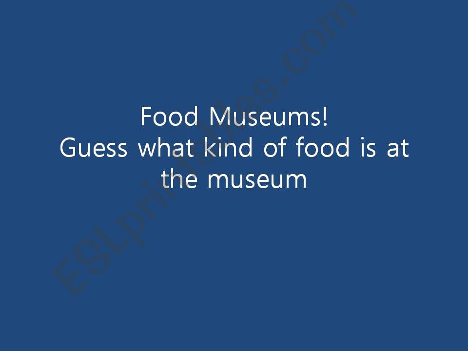 Offbeat Food Museums Quiz powerpoint