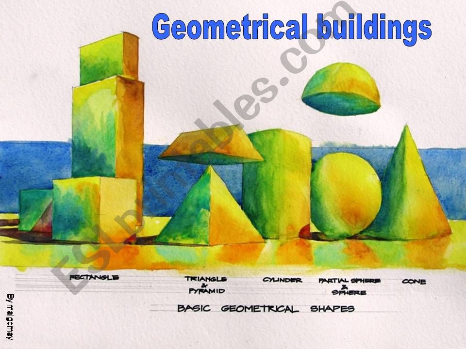 GEOMETRICAL BUILDINGS powerpoint
