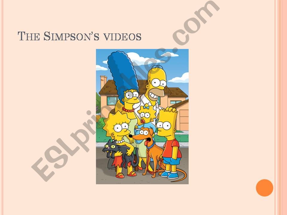 The Simpsons Videos powerpoint