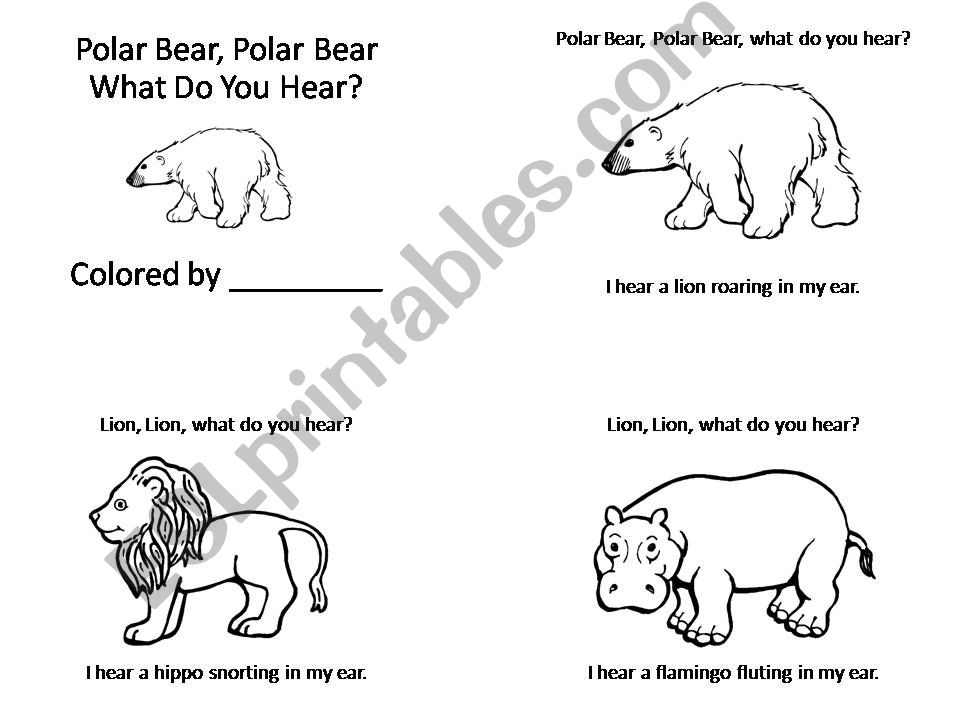 Polar Bear Polar Bear minibook