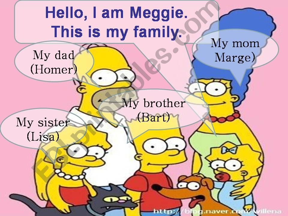 Simpson Family member powerpoint