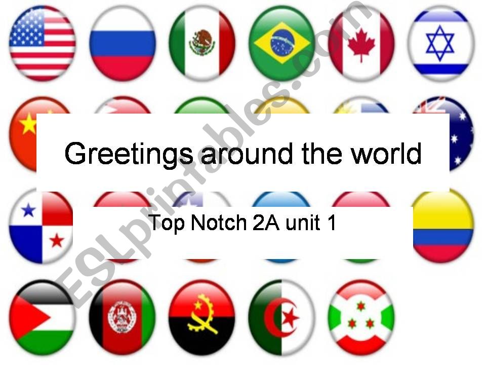 Greetings around the world powerpoint