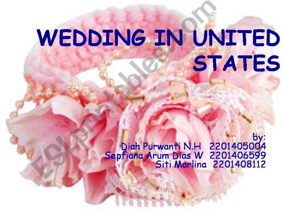 wedding in U.S powerpoint