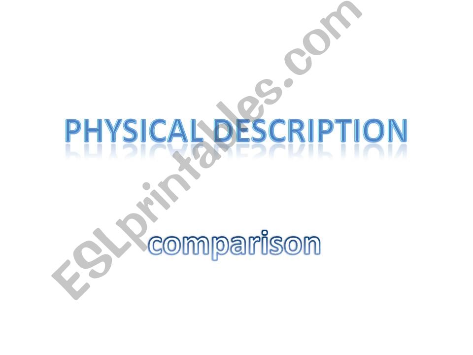 physical description powerpoint